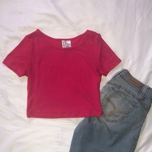 H&M Hot Pink Crop Top
